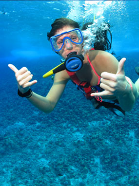 SNUBA diver