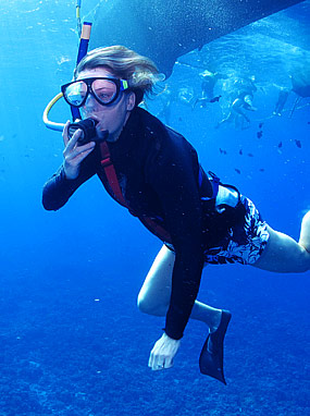 SNUBA diver