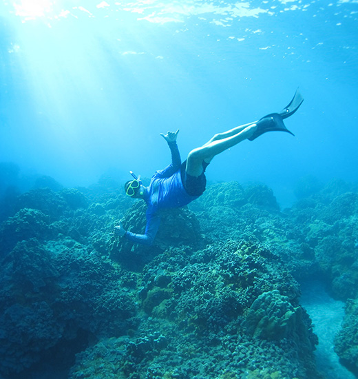 Snorkeling at Underwater Reef near Molokini